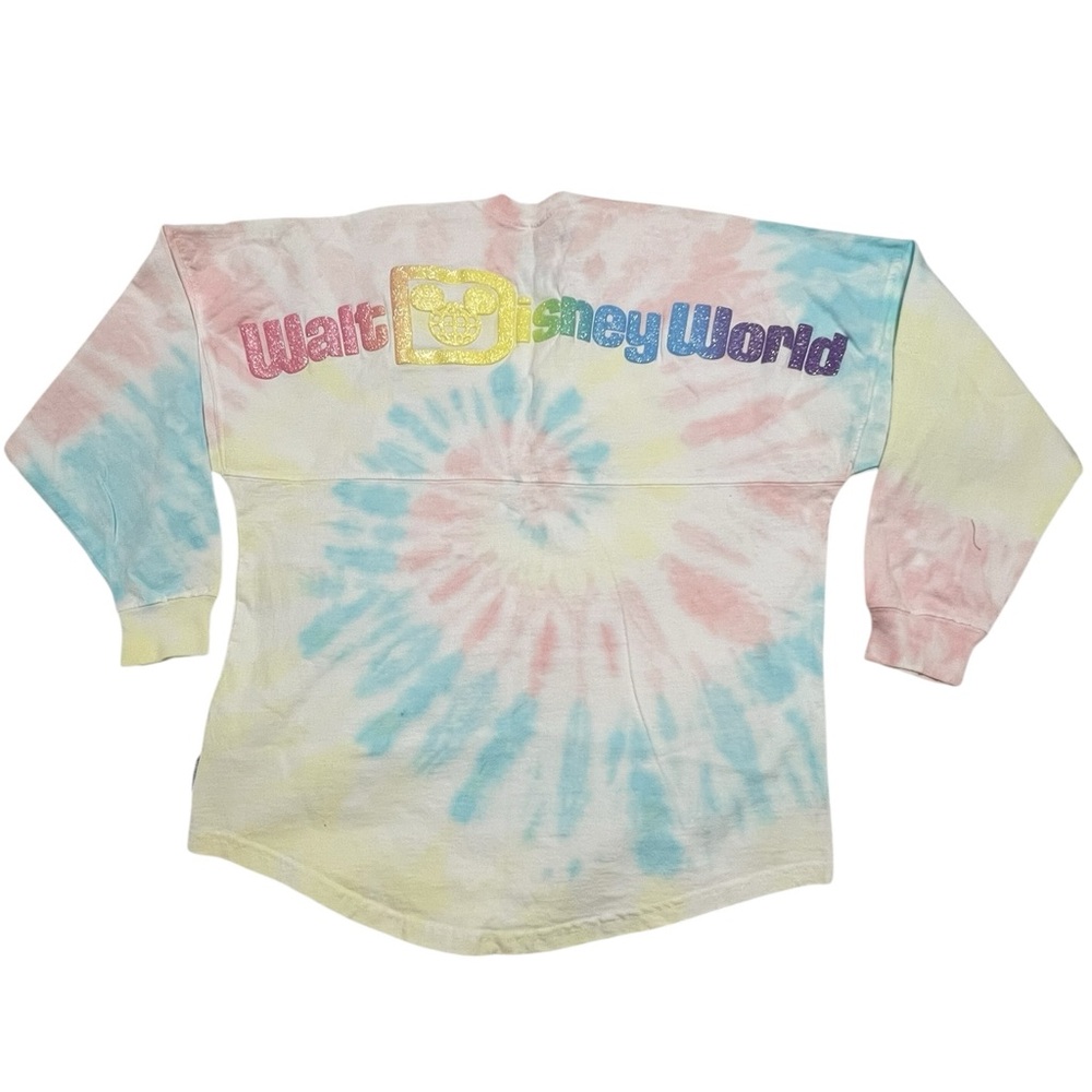 DISNEY WORLD WDW Spirit Jersey Pastel Tie Dye Rainbow Size XS